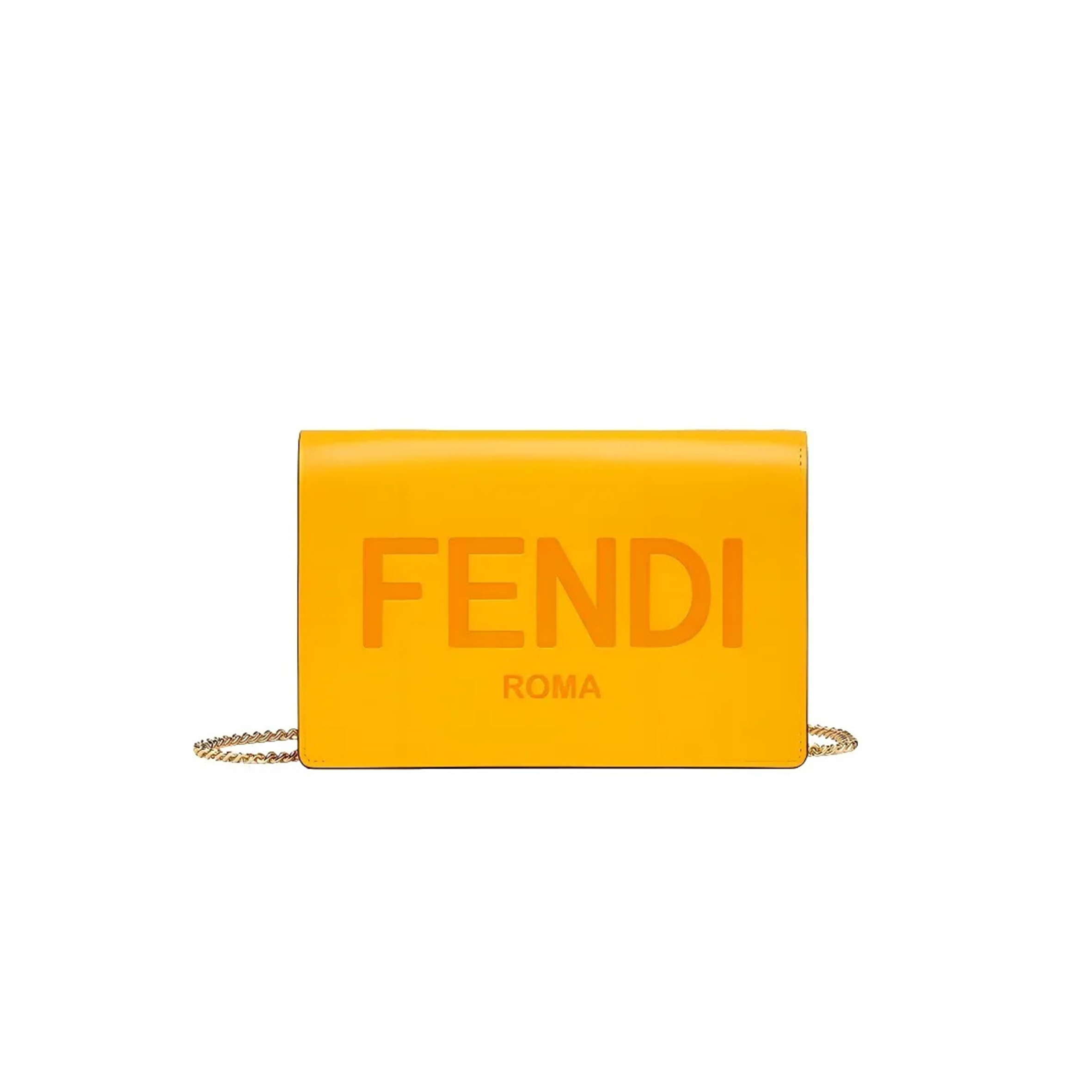 F**di shoulder crossbody bag mini women''s orange 8bs006aayzf1dzh (20*13*6cm)